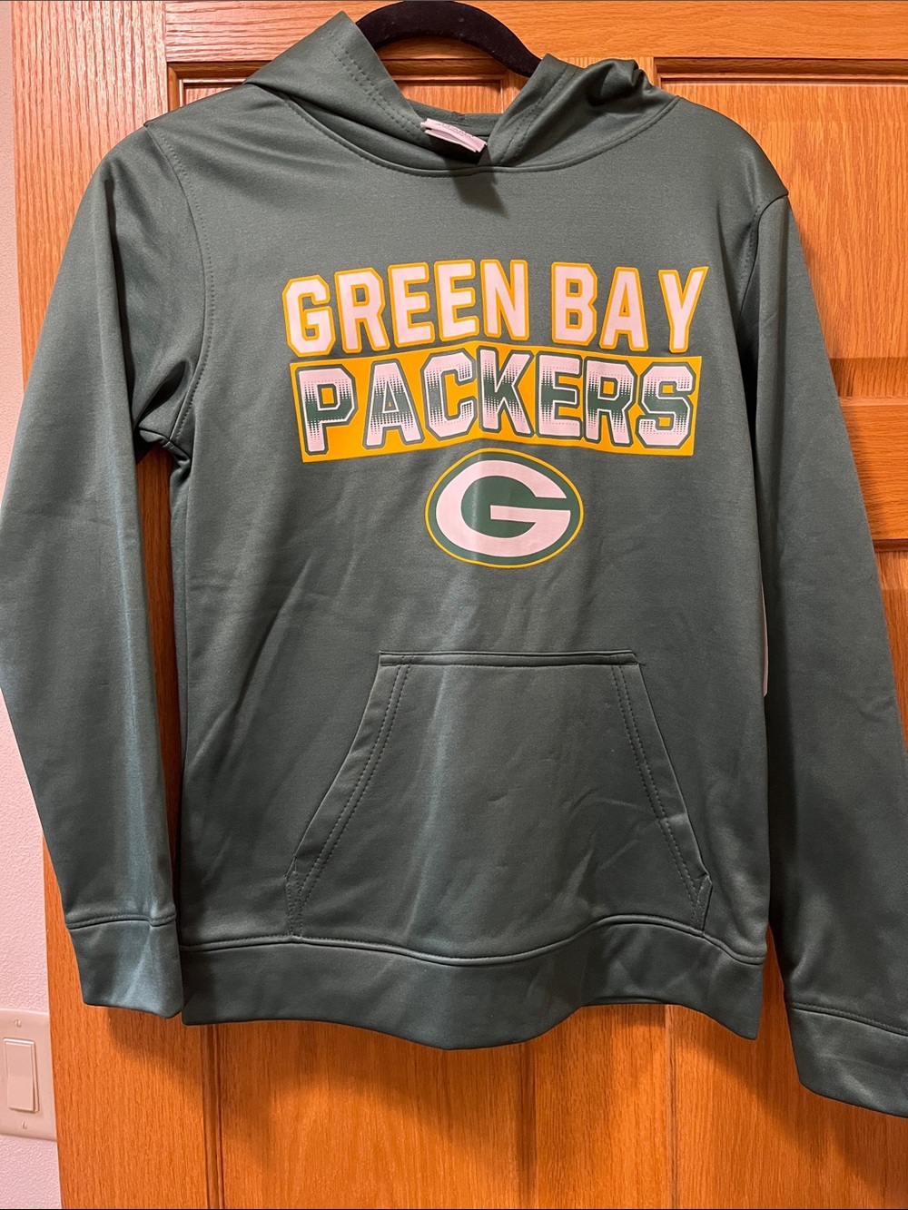 Youth Green Bay Packer Pullover Hoodie Sweatshirt NWT